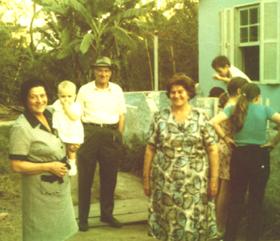 Foto na chcara em julho de 1972.